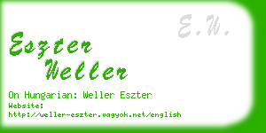 eszter weller business card